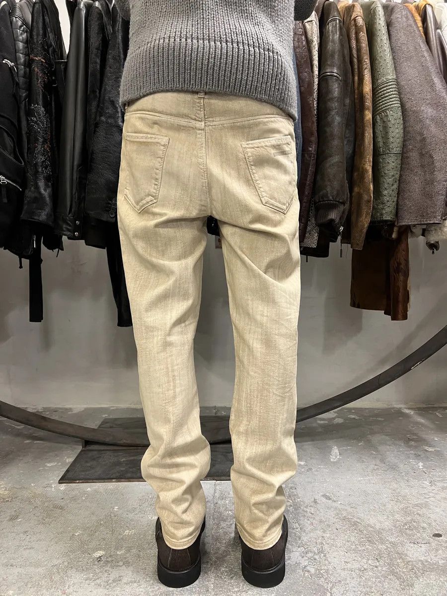 Prada SS2007 Prada Creamy Painted Effect Denim Pants Size US 31 - 3 Thumbnail