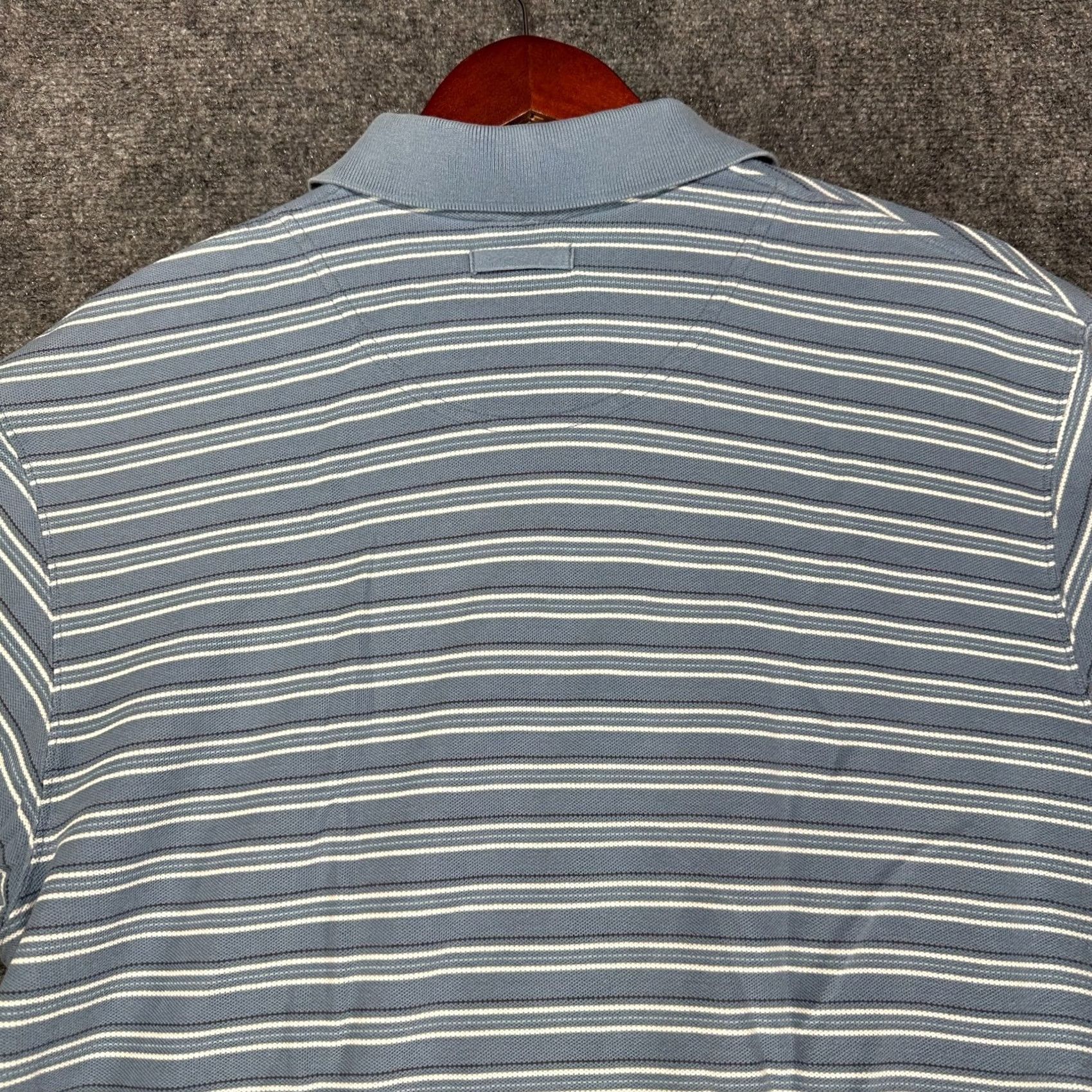Vintage Columbia XCO Polo Shirt Mens XL Blue White Stripe Cotton Short Sleeve Polo Shirt Size US XL / EU 56 / 4 - 8 Thumbnail