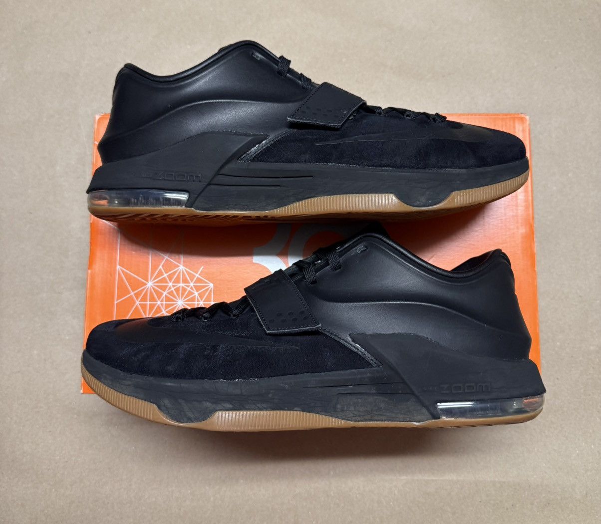 Nike Nike Zoom KD 7 EXT Suede QS Black Kevin Durant Mens size 14 Size US 14 / EU 47 - 1 Thumbnail