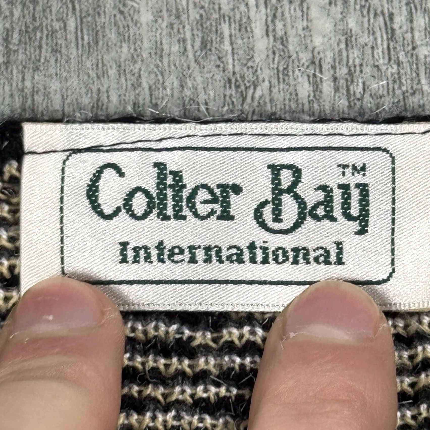 Vintage VINTAGE Colter Bay Fuzzy Knit Sweater Women’s Large 80s 90s Black Gold Silver Scoop Neck Long Sleeve Elegant Bohemian Size L / US 10 / IT 46 - 3 Thumbnail