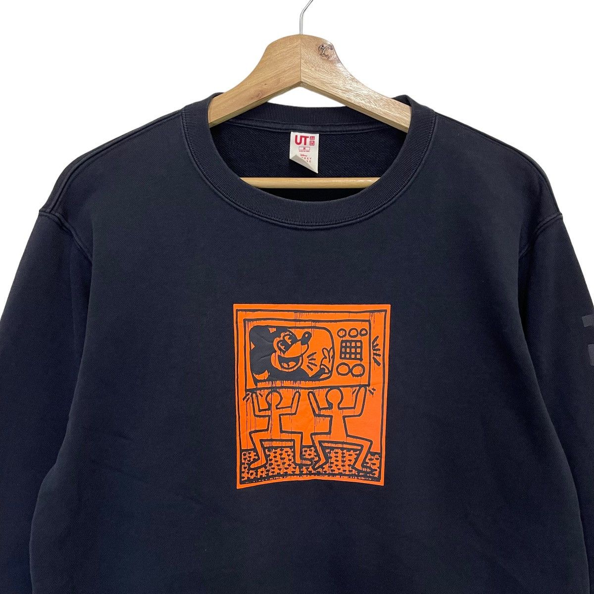 Japanese Brand × Keith Haring × Uniqlo Mickey Mouse x Keith Haring Big Logo Crewneck Sweatshirt Size US M / EU 48-50 / 2 - 4 Thumbnail
