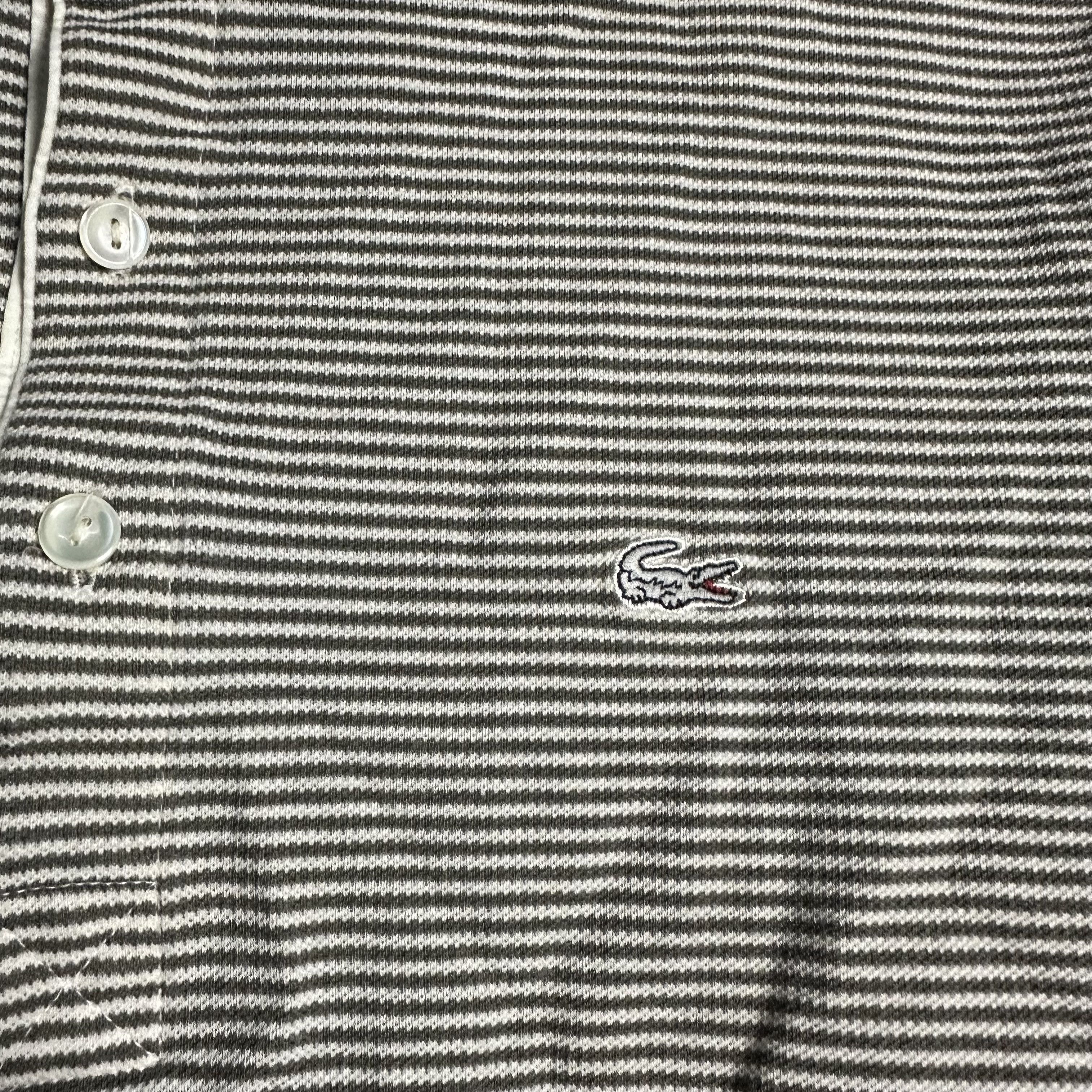 Lacoste 🔥RARE🔥Vintage Lacoste Stripes Polo Shirt Size US XL / EU 56 / 4 - 3 Thumbnail