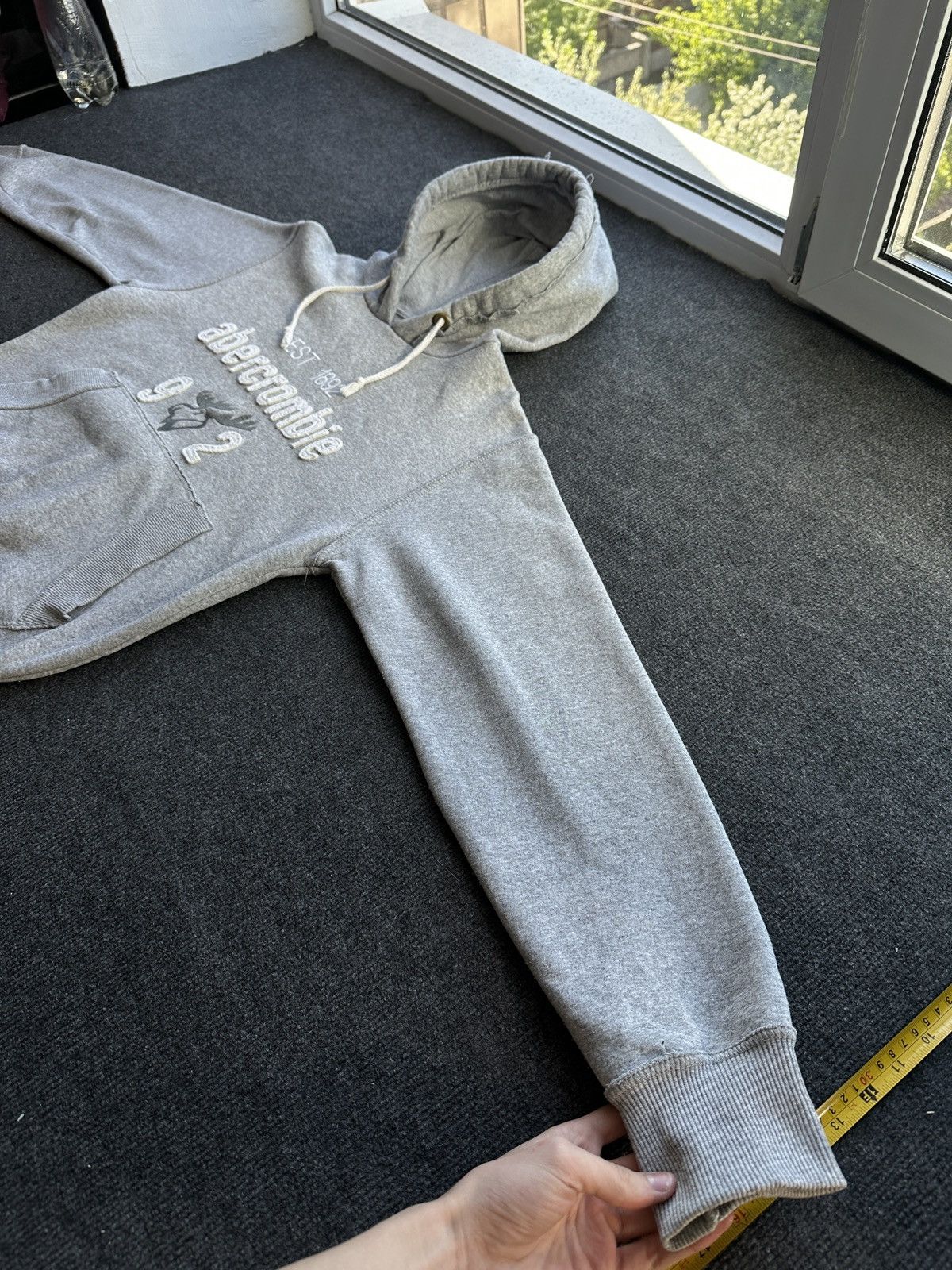 Abercrombie & Fitch 🚨 ABERCROMBIE & FITCH BIG LOGO HOODIE MEN Y2K RARE Size US S / EU 44-46 / 1 - 3 Thumbnail
