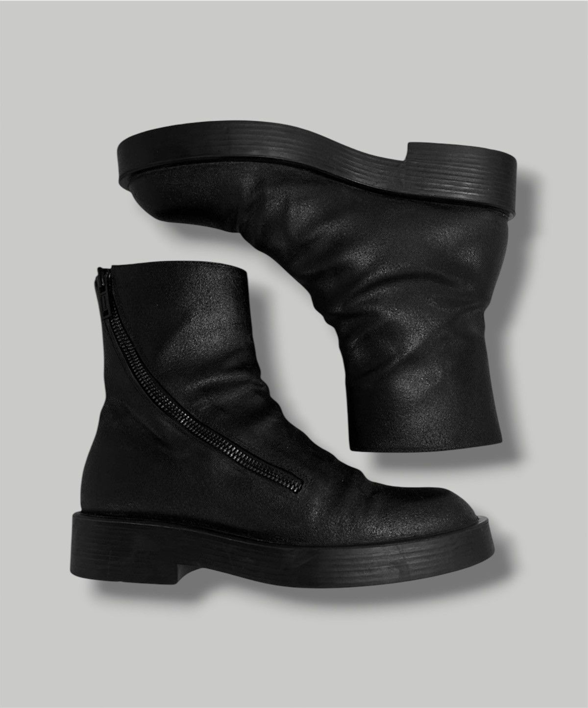 Ann Demeulemeester Ann Demeulemeester Twist Zip Ernest Boots Size US 8 / EU 41 - 1 Thumbnail