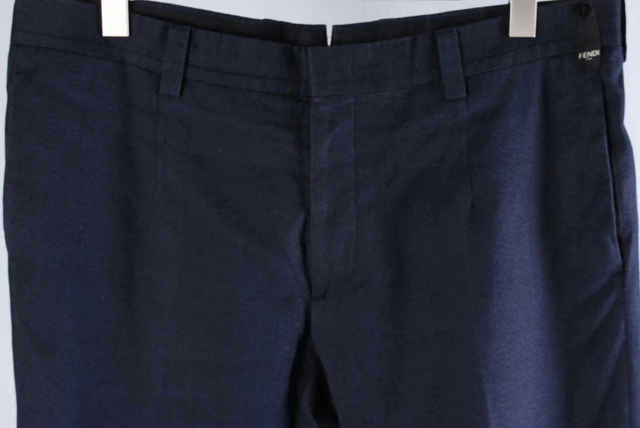 Fendi Fendi Roma Navy Dress Trousers Made in Italy Size W38/L29 Size US 38 / EU 54 - 3 Thumbnail