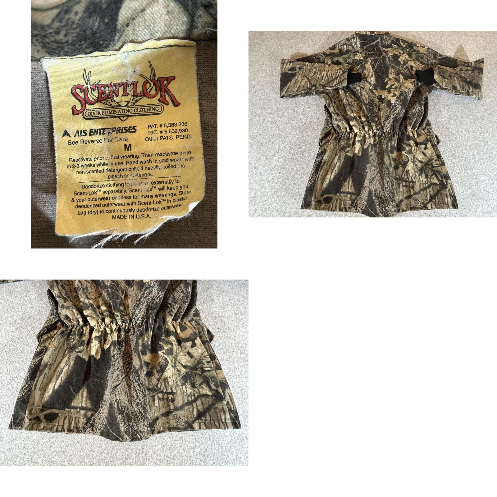 Vintage ScentLok Jacket Mens Medium Camo Full Zip Lined Odor Control Hunting USA Outdoor Size US M / EU 48-50 / 2 - 8 Thumbnail