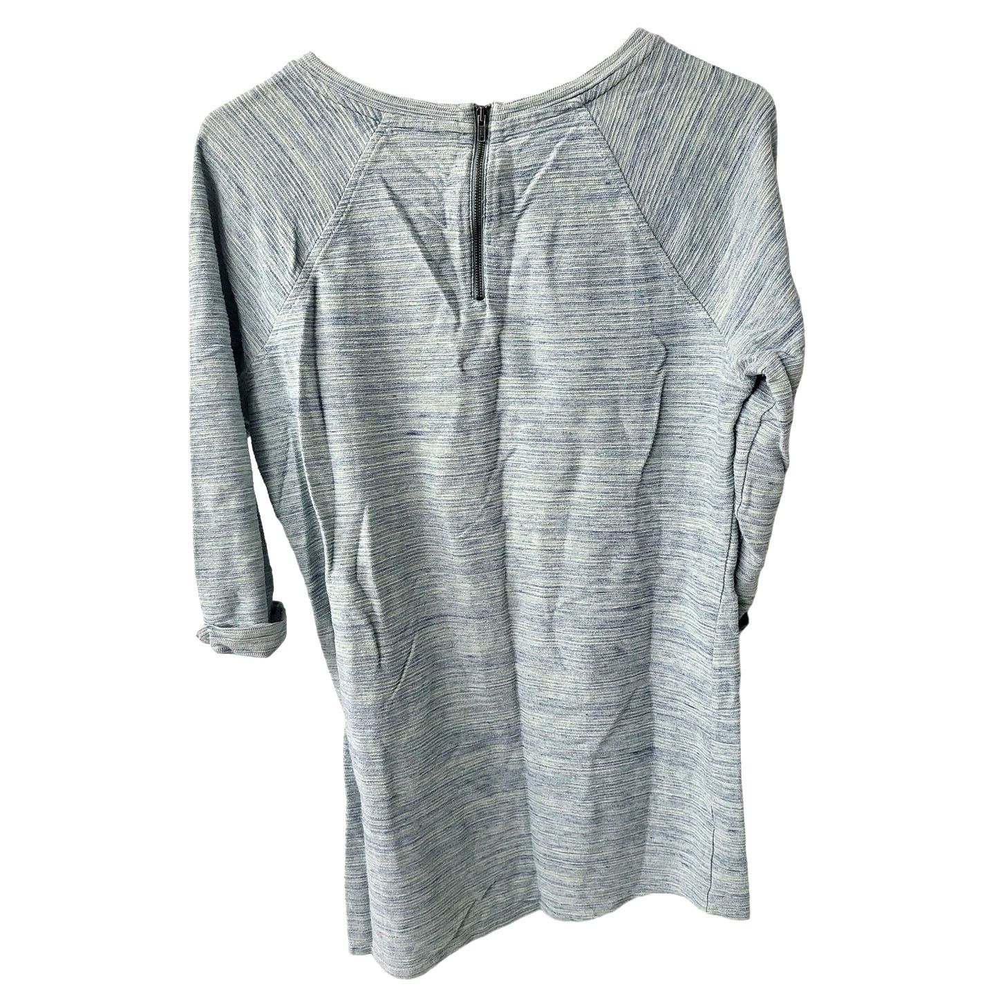 L.L. Bean L.L. Bean Textured Blue Heathered Tunic/Dress - Medium Size M / US 6-8 / IT 42-44 - 2 Thumbnail