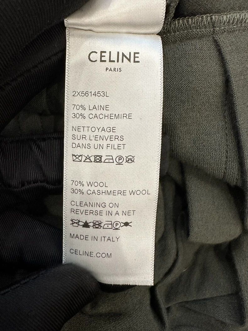 Celine Celine Dark Green Wool Dress for Women Size 41" - 6 Thumbnail