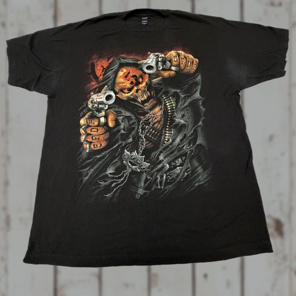 Tultex Five Finger Death Punch Shirt Mens XL Black Tour 2018 Skull Graphic Tee Tultex Size US XL / EU 56 / 4 - 1 Thumbnail