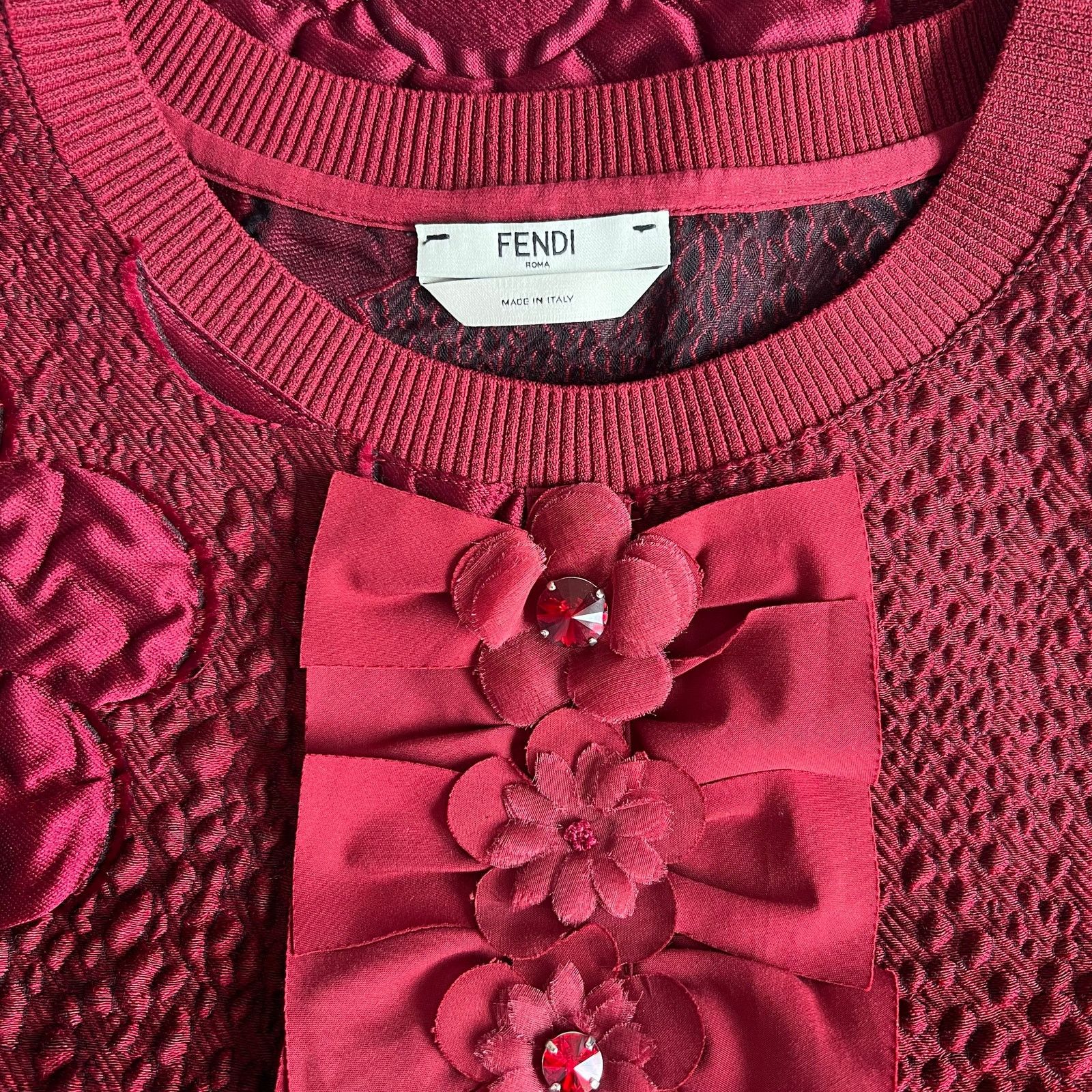Fendi FENDI Crew Neck Button-Up Top, Small/US4/IT40 Size S / US 4 / IT 40 - 6 Thumbnail