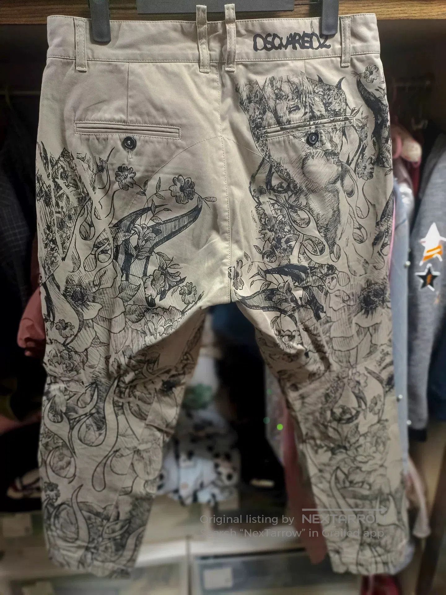 Dsquared2 Dsquared2 Ink Graffiti Cargo Pants. Size US 30 / EU 46 - 2 Thumbnail