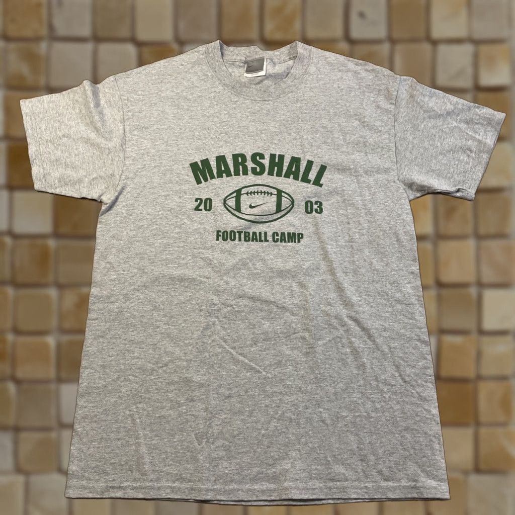 Nike VINTAGE 2003 Nike Marshall Football T-Shirt Adult Medium Gray Mens Size US M / EU 48-50 / 2 - 1 Thumbnail