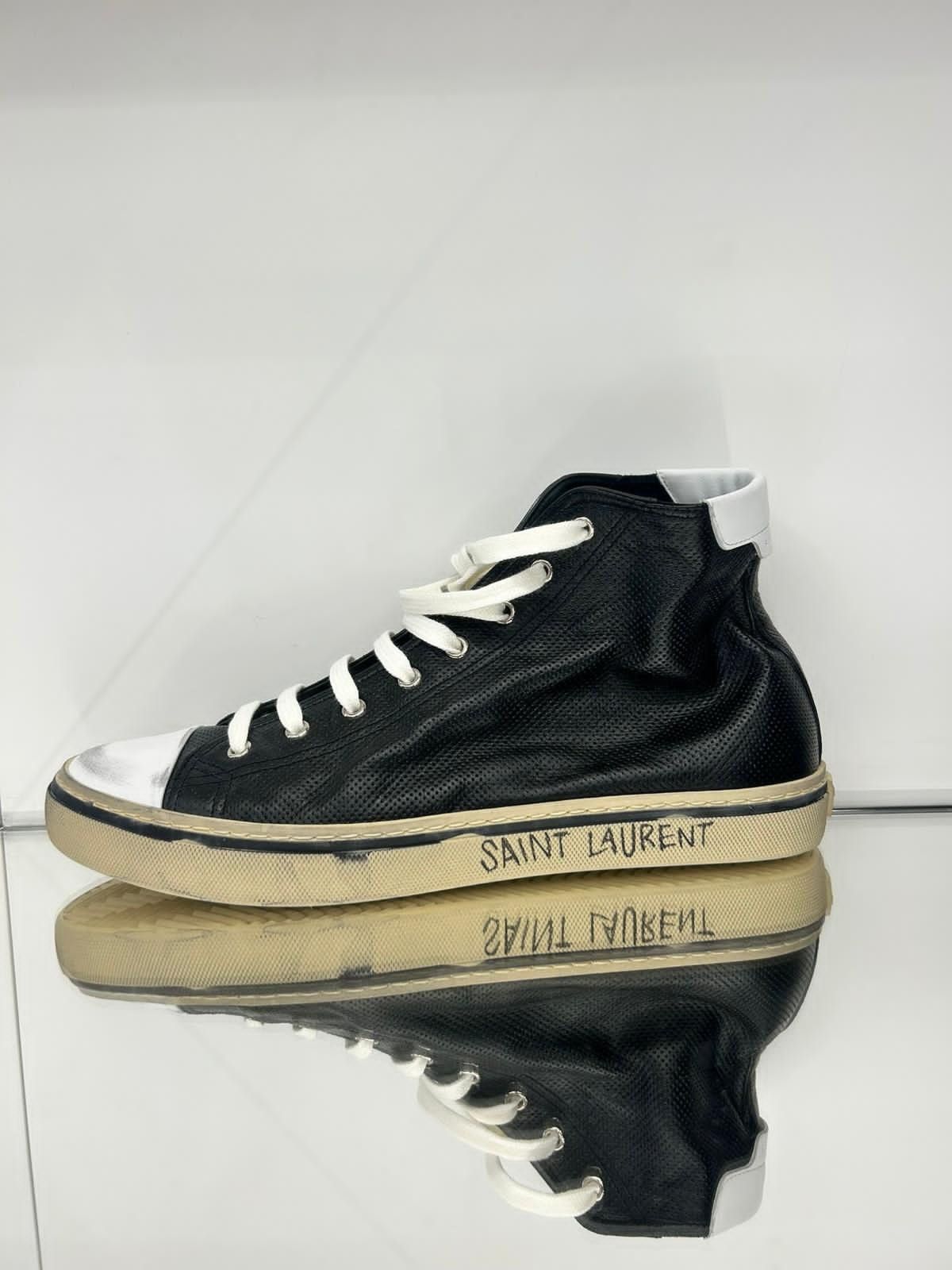 Saint Laurent Paris HIGH - TOP SNEAKERS WITH SAINT LAURENT SIGNATURE Size US 9 / EU 42 - 2 Thumbnail