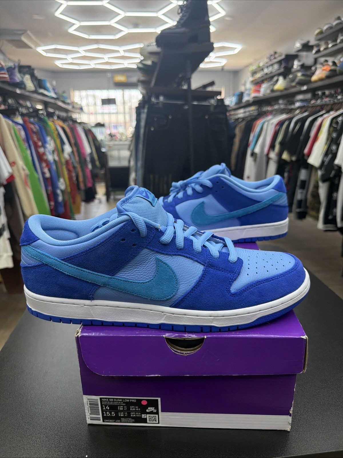 Nike SB Nike SB Dunk Low Pro Blue Raspberry Fruity Pack size 14 Size US 14 / EU 47 - 4 Thumbnail
