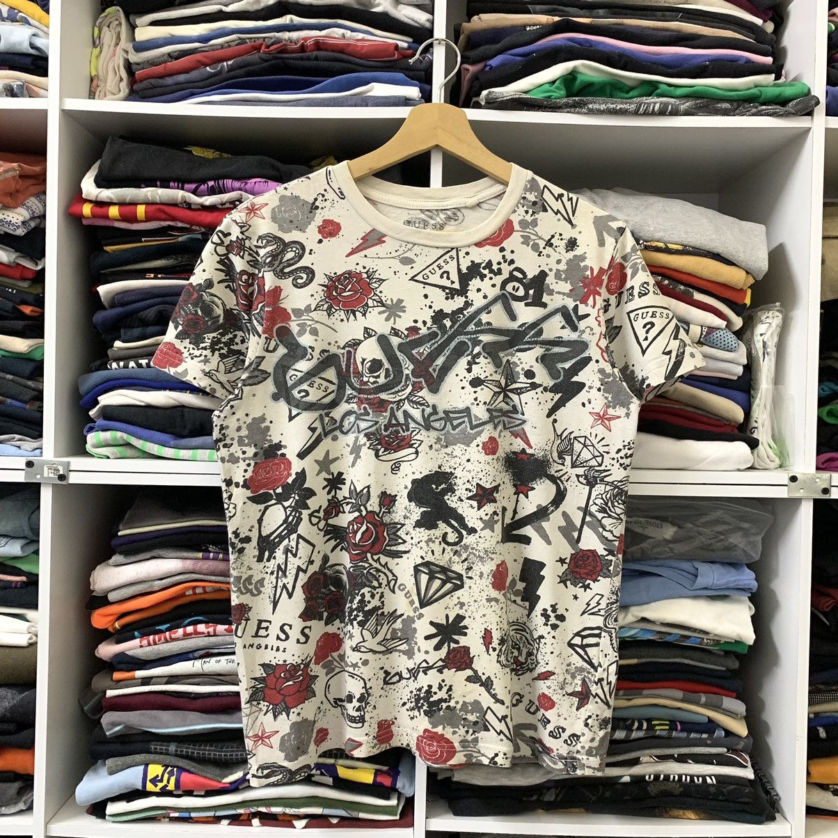 Guess GUESS LA FULL PRINT Size US S / EU 44-46 / 1 - 1 Thumbnail