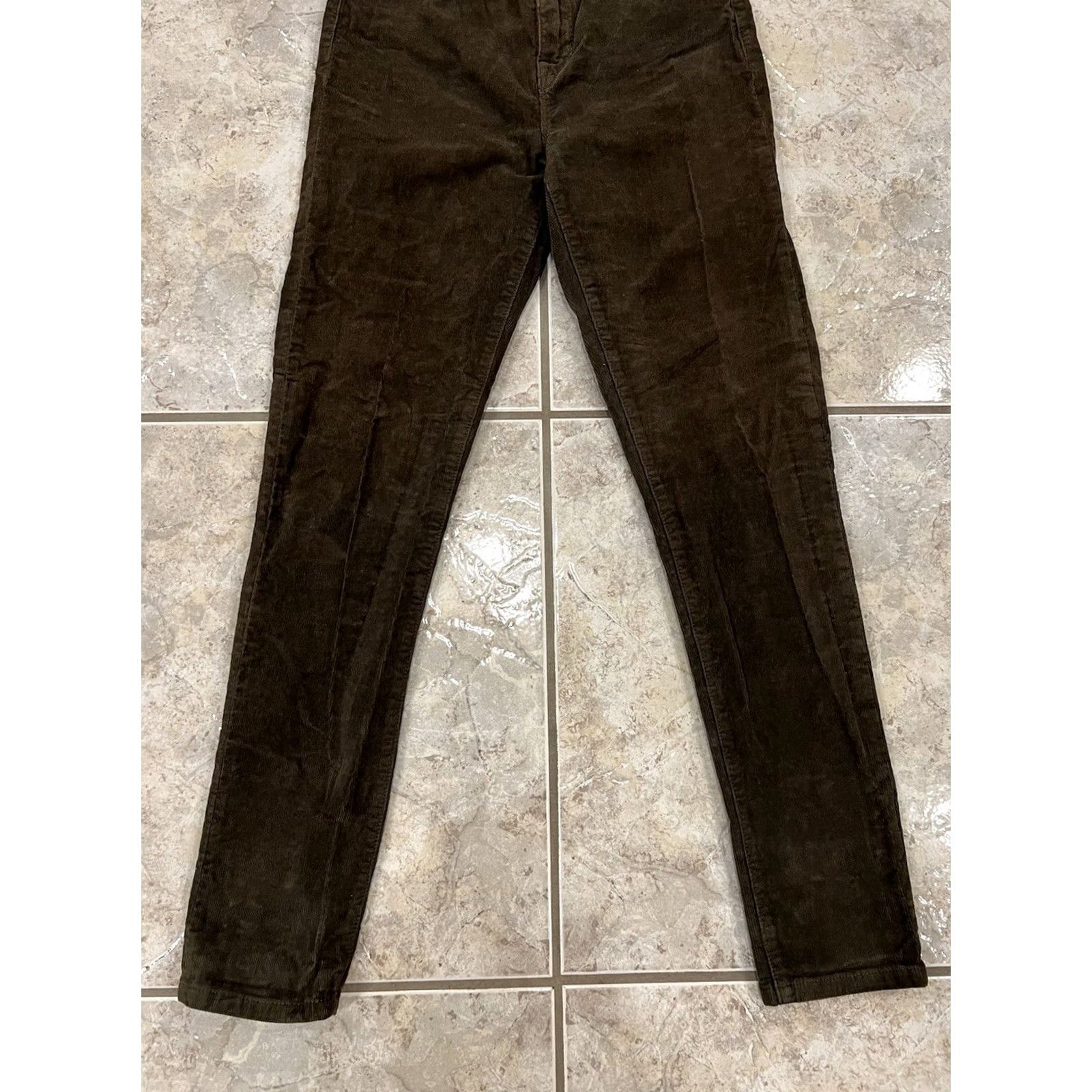 Bdg VINTAGE BDG Urban Outfitters Twig High Rise Corduroy Pants Green Womens 26W Skinny Straightened Size 26" / US 2 / IT 38 - 3 Thumbnail