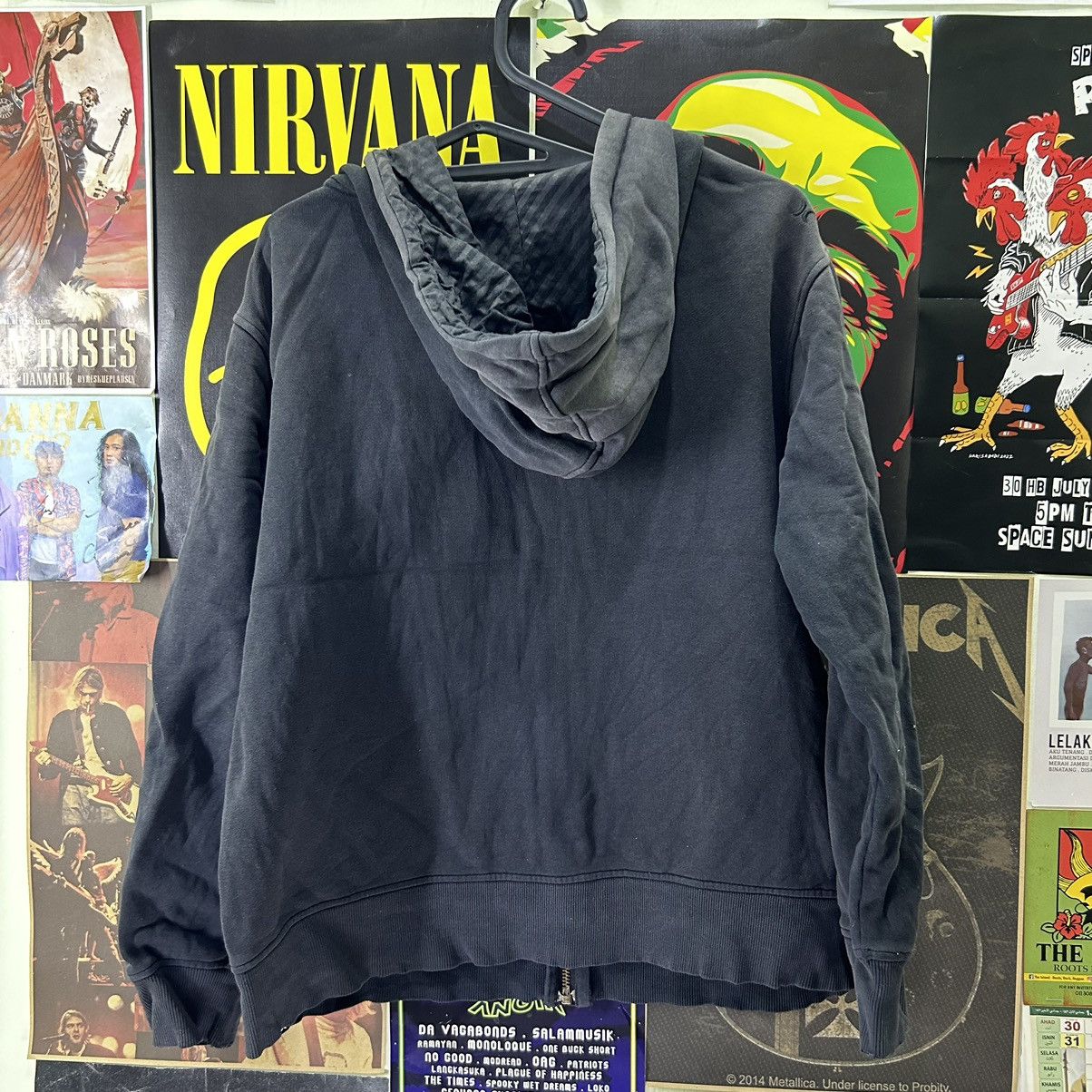 Hurley Vintage Hurley Spell Out Faded Zip up Hoodie Size US L / EU 52-54 / 3 - 8 Thumbnail