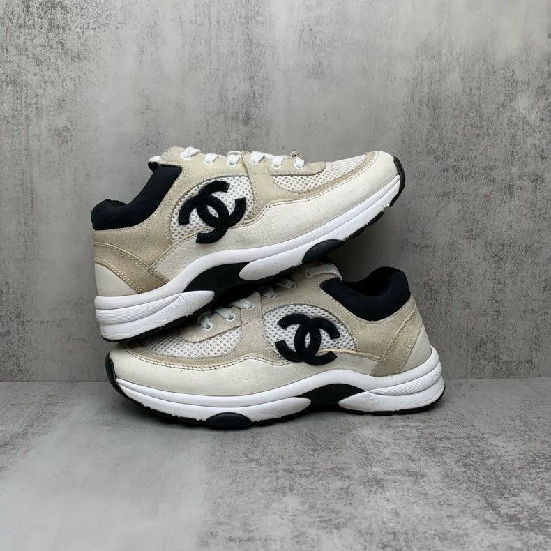 Chanel Chanel Black and White Panda Sneakers -2505 Size US 6.5 / IT 36.5 - 2 Thumbnail