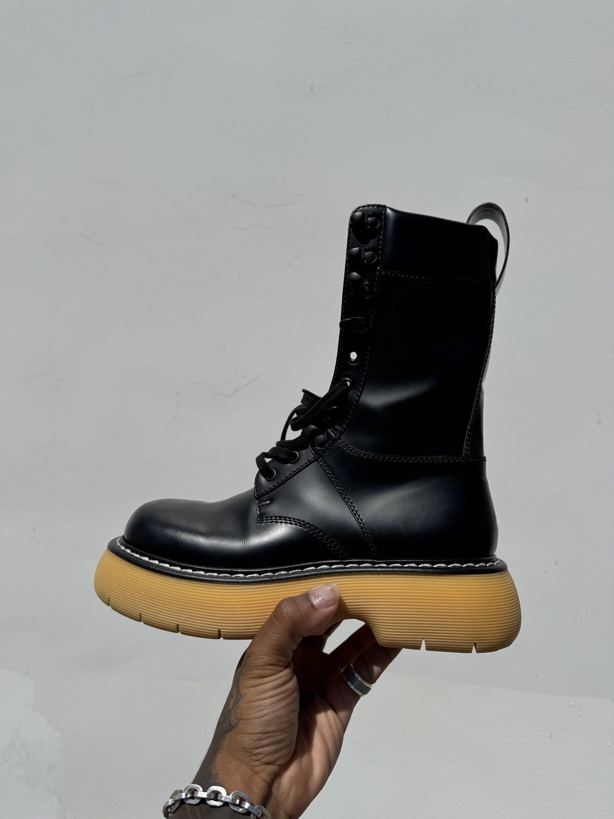 Bottega Veneta Bottega "The Bounce" Combat Boot IT39 Size US 9 / IT 39 - 2 Thumbnail