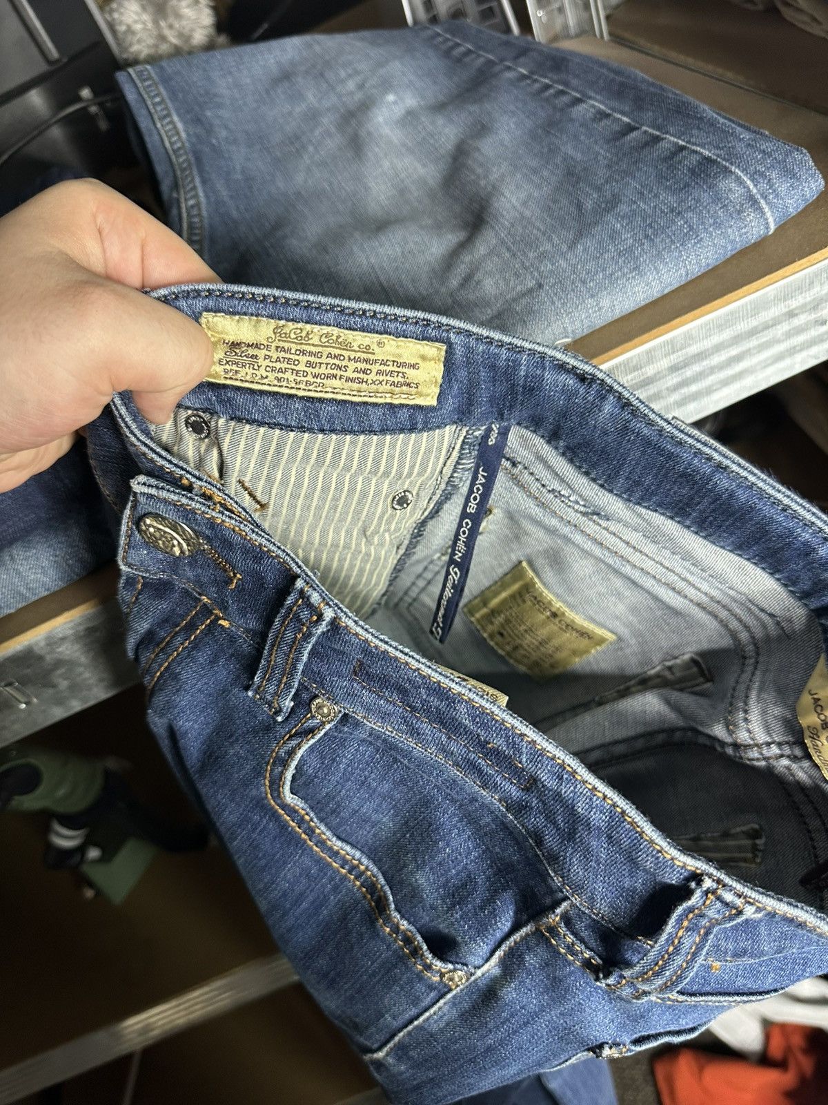Jacob Cohen Jacob Cohen J711 Slim Jeans Size 27 Blue Denim Size 27" / US 4 / IT 40 - 12 Thumbnail