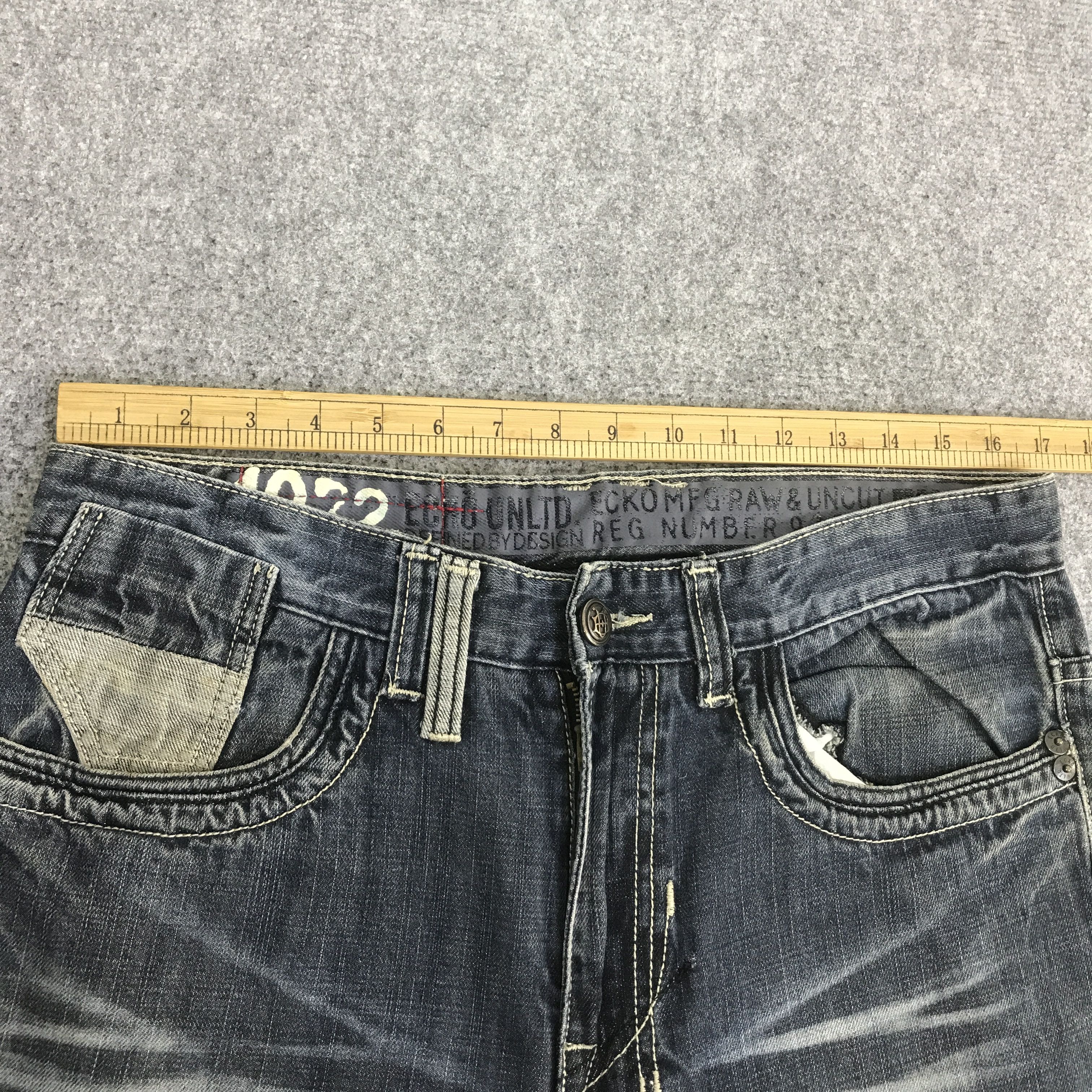 Ecko Unltd. BAGGY ECKO UNLTD DISTRESSED DENIM K118B18 Size US 32 / EU 48 - 10 Thumbnail