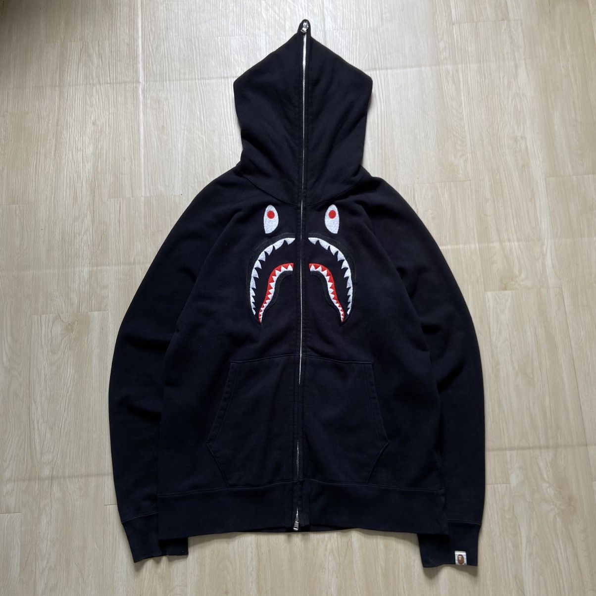 Bape A Bathing Ape BAPE EMBROIDERY SHARK FULL ZIP Size US XL / EU 56 / 4 - 3 Thumbnail