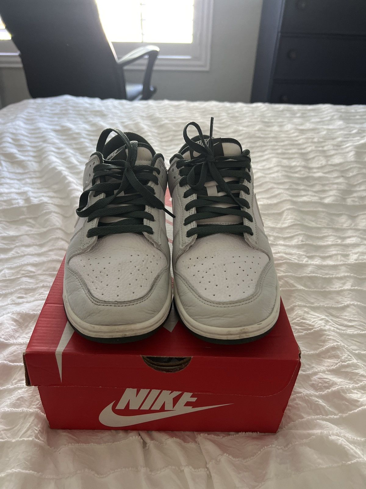Nike Nike Dunk Green and White Size US 9.5 / EU 42-43 - 3 Thumbnail