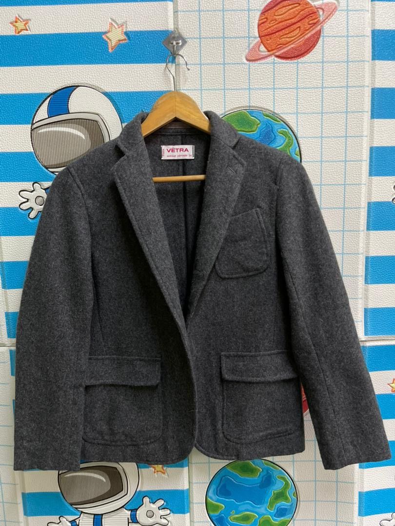 Vetra VETRA France Wool Melton Workwear Jacket Gray Made in Japan Size S / US 4 / IT 40 - 1 Thumbnail