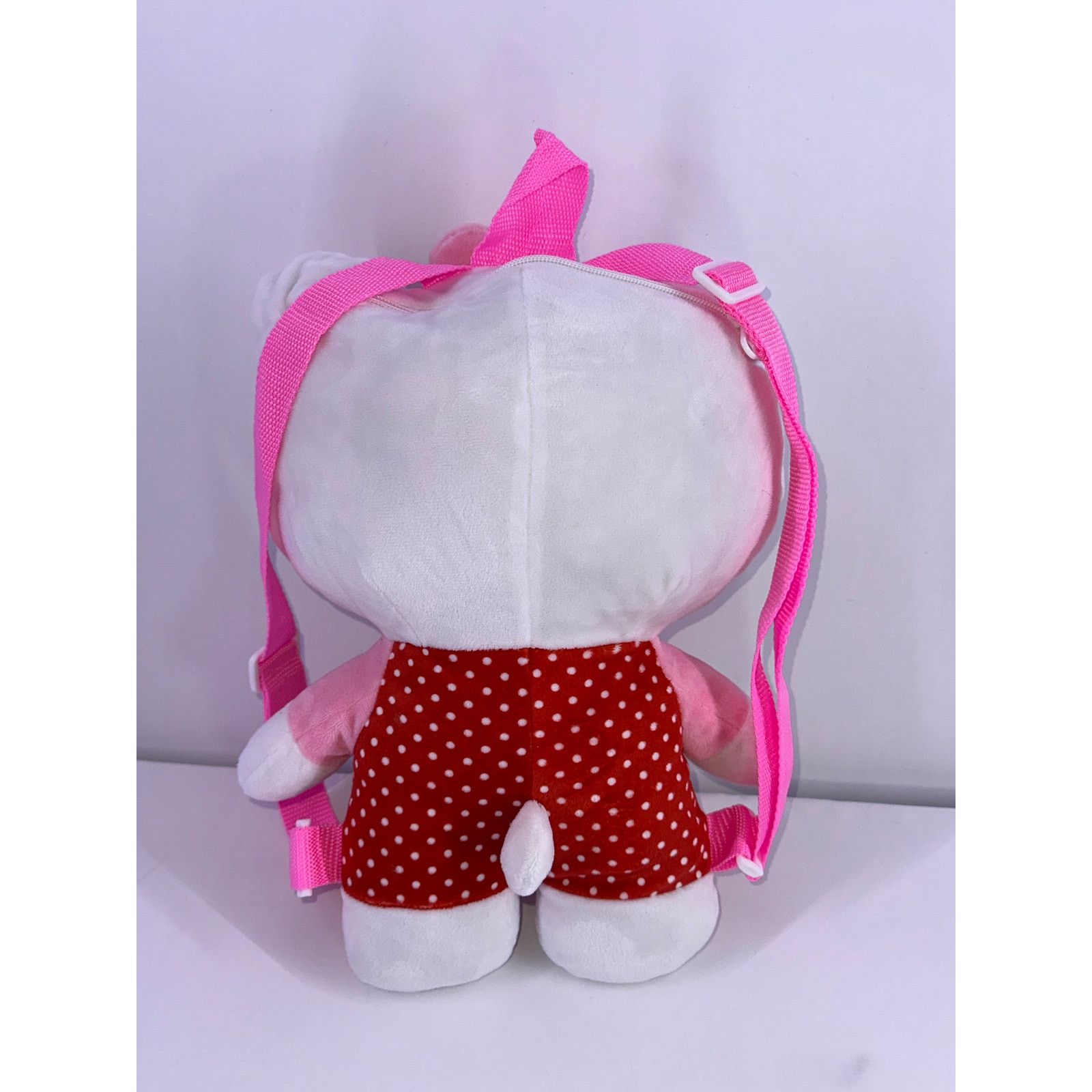& Other Stories Hello Kitty Red Polka Dot Overall Backpack Plushie 14” Tall Size ONE SIZE - 6 Thumbnail
