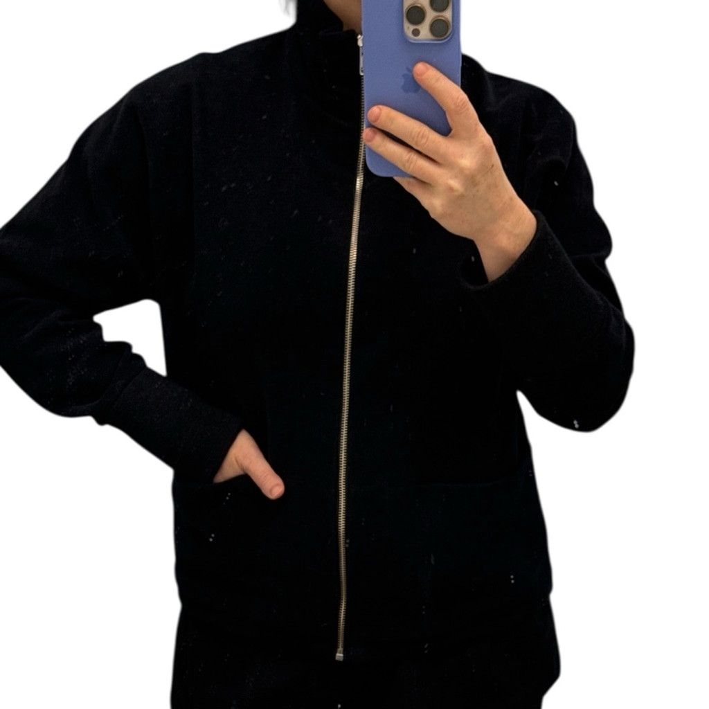 Stephan Schneider Stephan Schneider Black Cotton Jacket Minimalistic Sz1 Size US S / EU 44-46 / 1 - 6 Thumbnail
