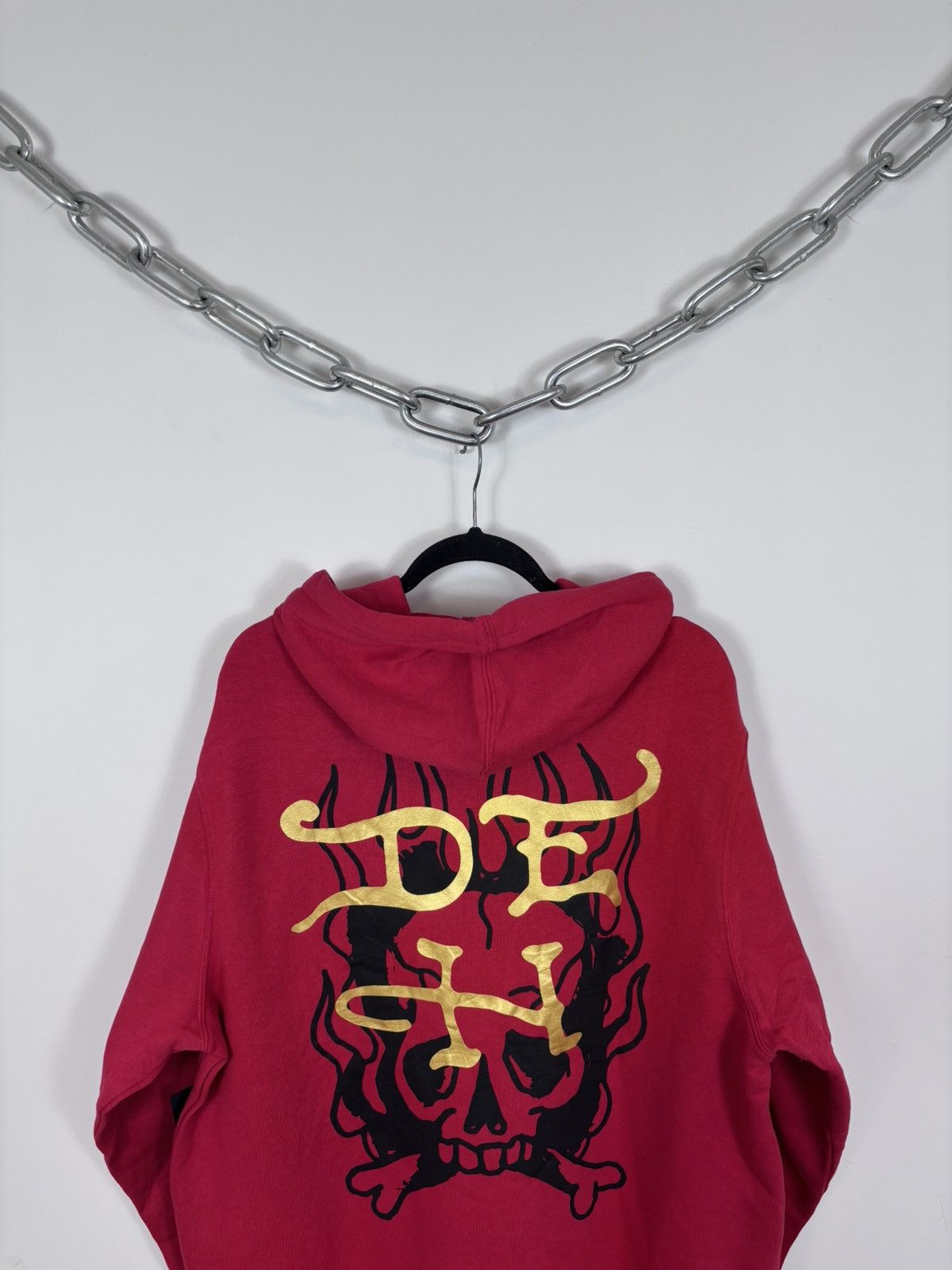 Ed Hardy Ed Hardy NWT Chinese Dragon Tattoo Big Logo Red Hype Hoodie Size US XL / EU 56 / 4 - 17 Thumbnail