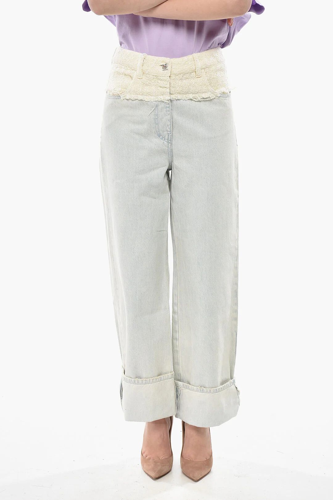 Givenchy og1mm0326 Cropped Fit Jeans in Light Blue Size 28" / US 6 / IT 42 - 1 Thumbnail