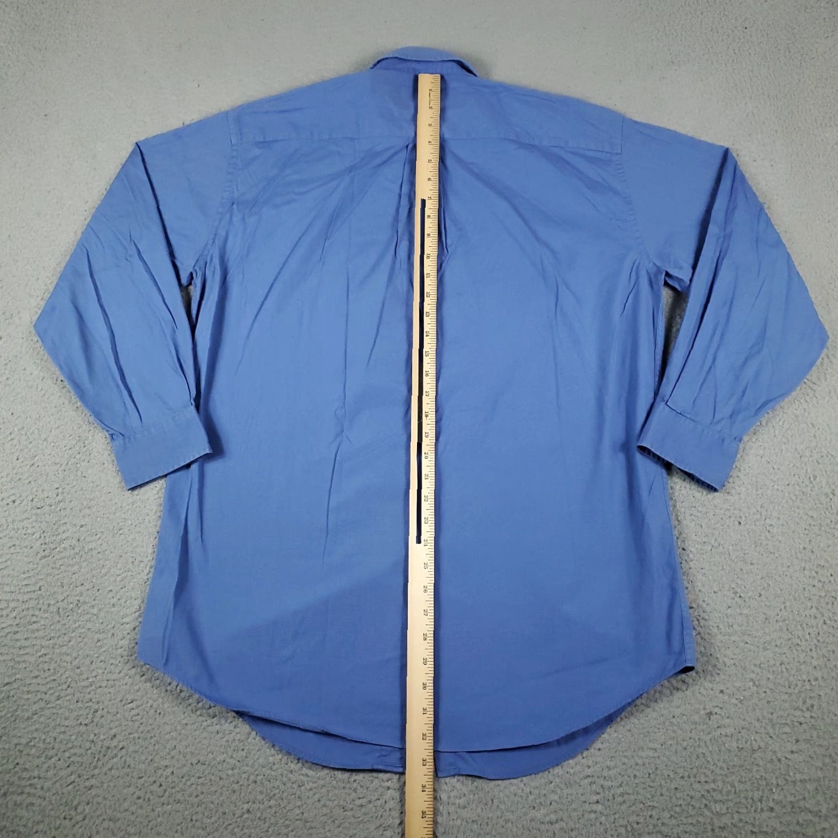 Nautica Nautica Shirt Adult 16 Blue Dress Shirt Long Sleeve Button-Up 100% Cotton Regular Fit Classic Preppy Mens Size 42R - 4 Thumbnail