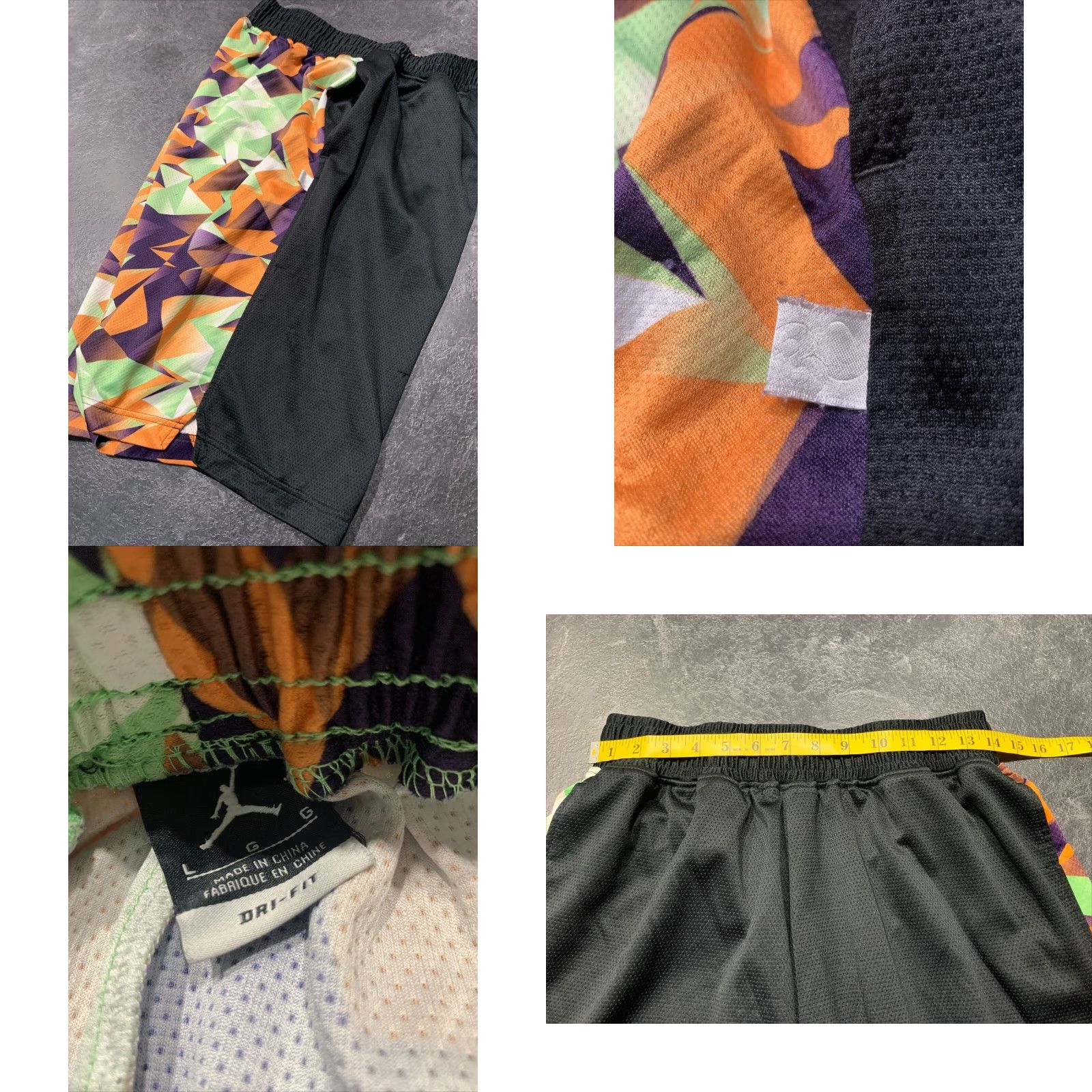 Jordan Brand JORDAN AIR JORDAN VII RETRO 7 "HARE" BASKETBALL SHORTS BLACK SIZE L MENS Size US 36 / EU 52 - 8 Thumbnail