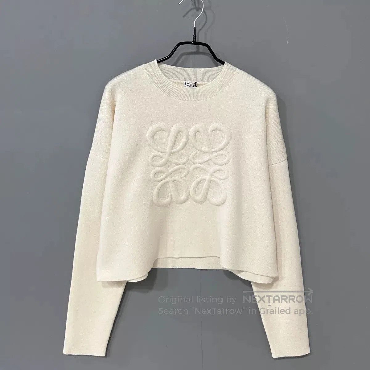 Loewe loewe white logo sweater size S. Size S / US 4 / IT 40 - 1 Thumbnail