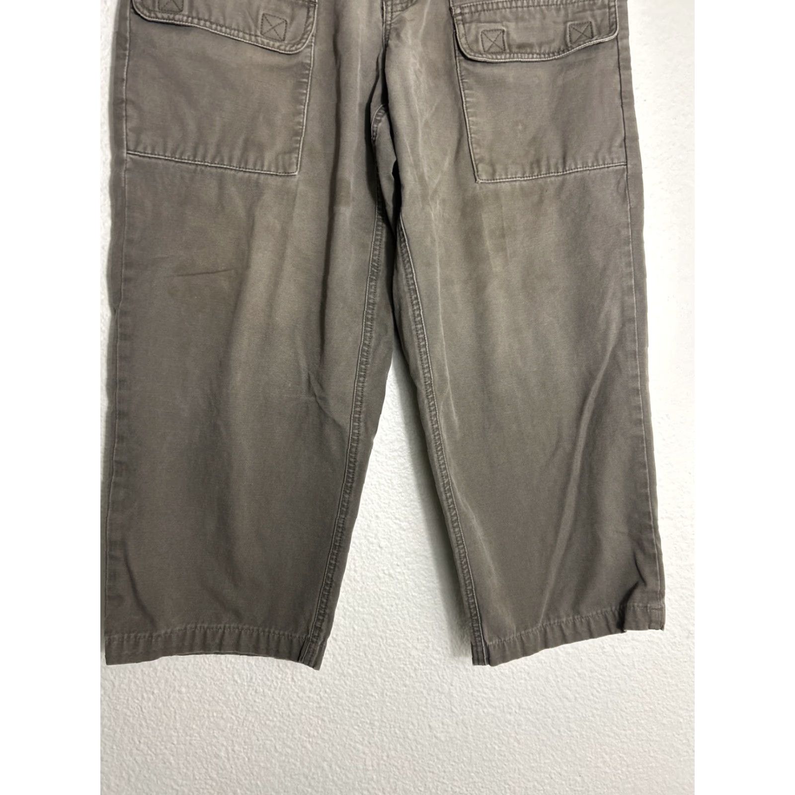 Eddie Bauer **Army Green Cargo Pants Womens Eddie Bauer 30x23 Cotton** User: Army Green Cargo Pants Womens Eddie Bauer 30x23 Cotton Size 30" / US 8 / IT 44 - 2 Thumbnail