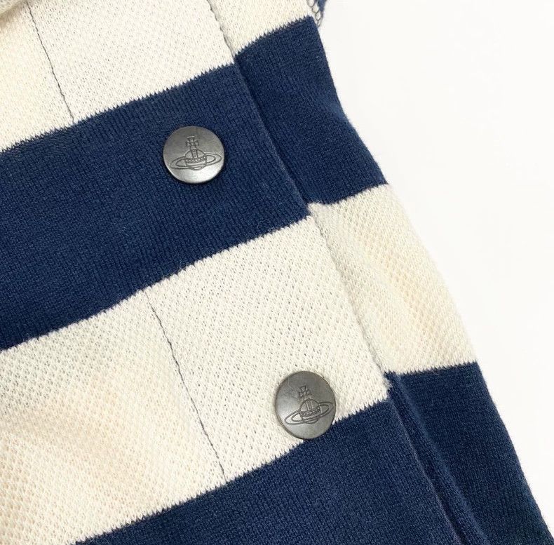 Vivienne Westwood Vivienne Westwood Blue and white striped sleeveless dress Size S / US 4 / IT 40 - 5 Thumbnail