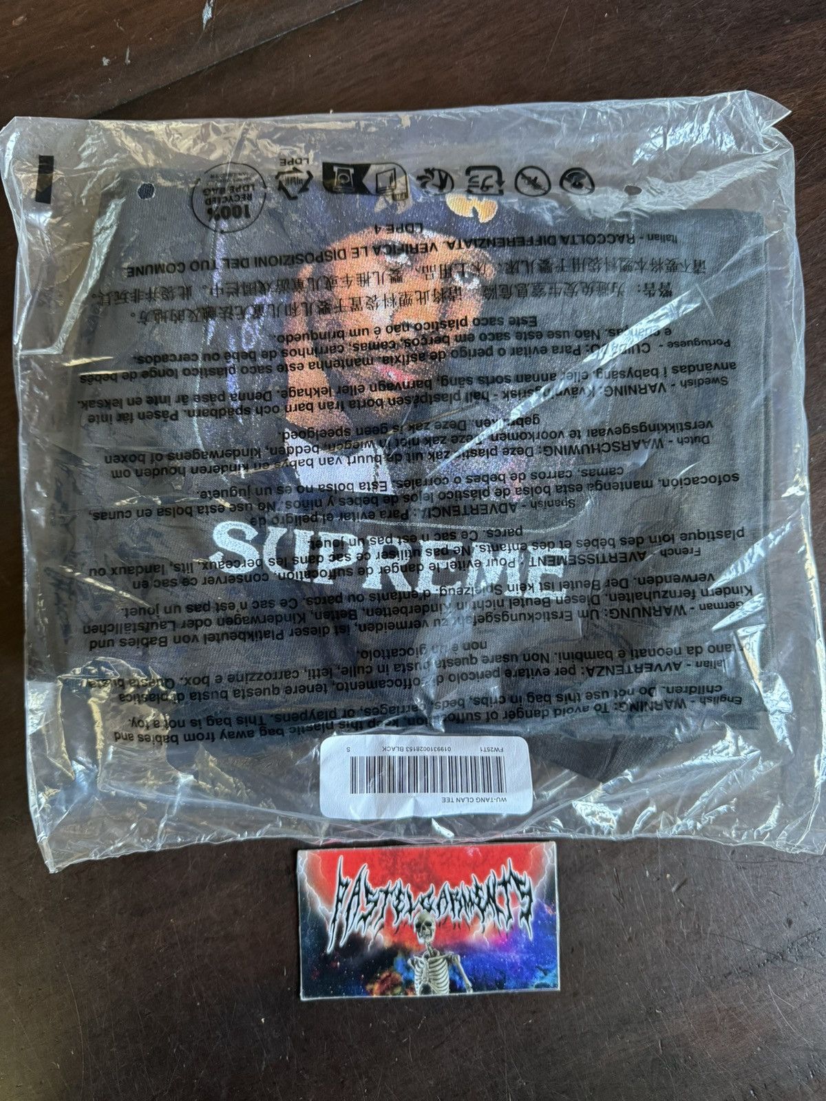 Supreme Supreme x Wu-Tang Clan Rza 'Protect Ya Neck' Tee Black Size US S / EU 44-46 / 1 - 1 Thumbnail