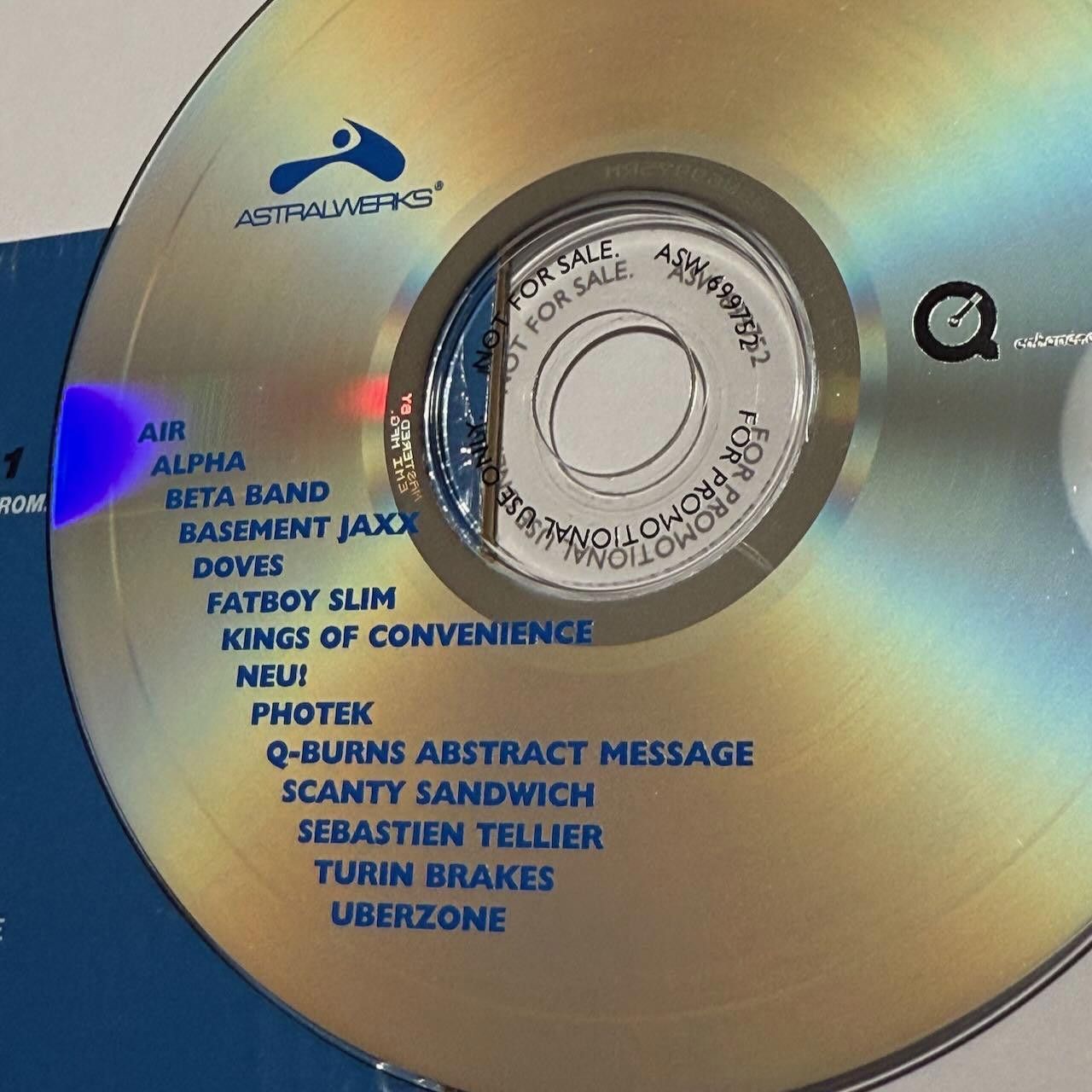 Levi's VTG Astralwerks Sampler 2001 V1 Enhanced CD Fatboy Slim RARE Size ONE SIZE - 8 Thumbnail