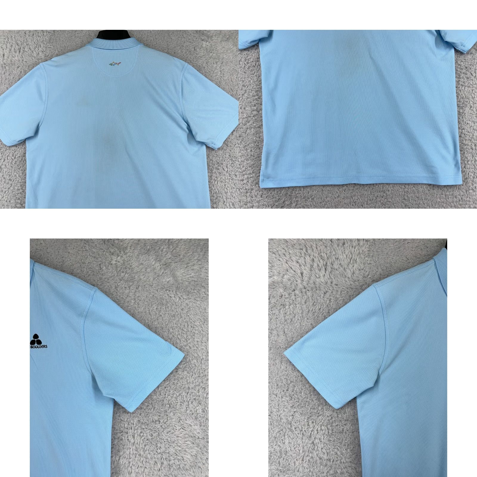 Vintage Greg Norman Polo Shirt Mens Large Blue Golf Play Dry Shirt Size US L / EU 52-54 / 3 - 8 Thumbnail