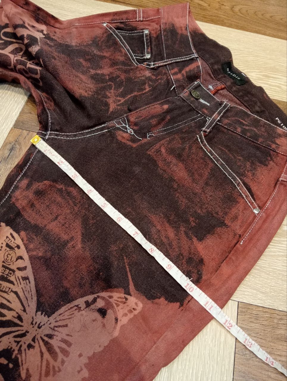 If Six Was Nine 4954151 HM+DIE DEAD OR ALIVE DOA FLARED PRINTED PANTS Size US 29 - 19 Thumbnail