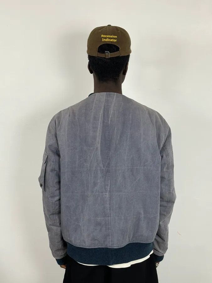 Our Legacy Our Legacy Dyed Blue Eroded Bomber Jacket Size US M / EU 48-50 / 2 - 2 Thumbnail