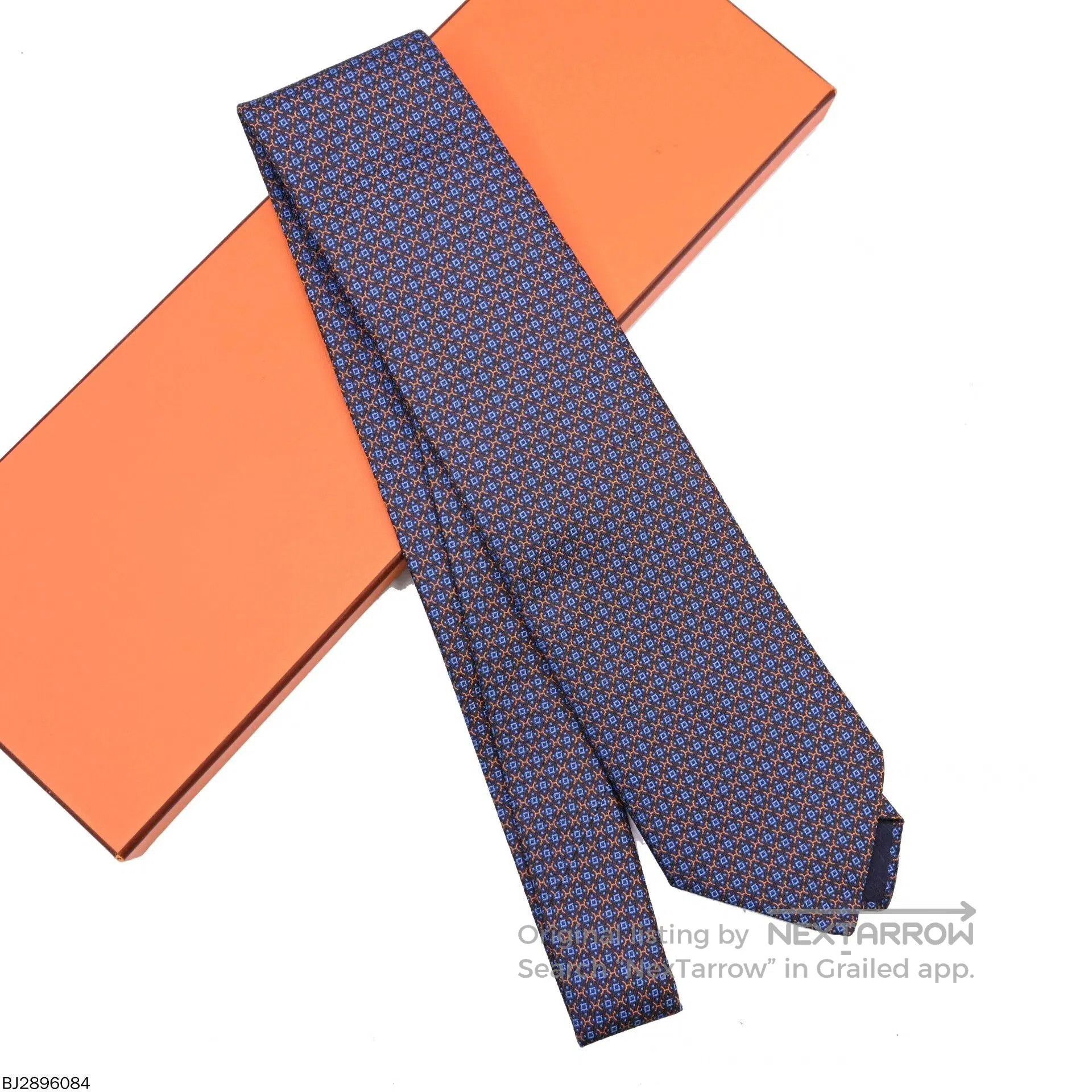 Hermes hermès tie 144x9 purple and orange. Size ONE SIZE - 1 Thumbnail