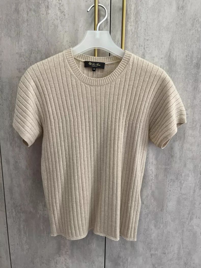 Loro Piana LORO PIANA Cashmere short sleeves Size M / US 6-8 / IT 42-44 - 5 Thumbnail