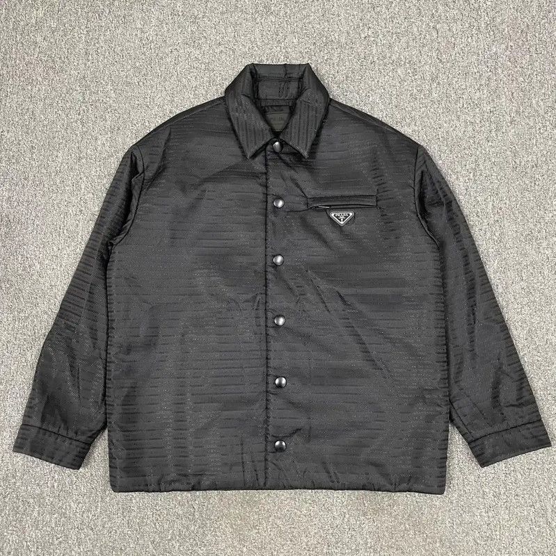 Prada Prada Black Nylon Men's Outerwear Size US S / EU 44-46 / 1 - 1 Thumbnail