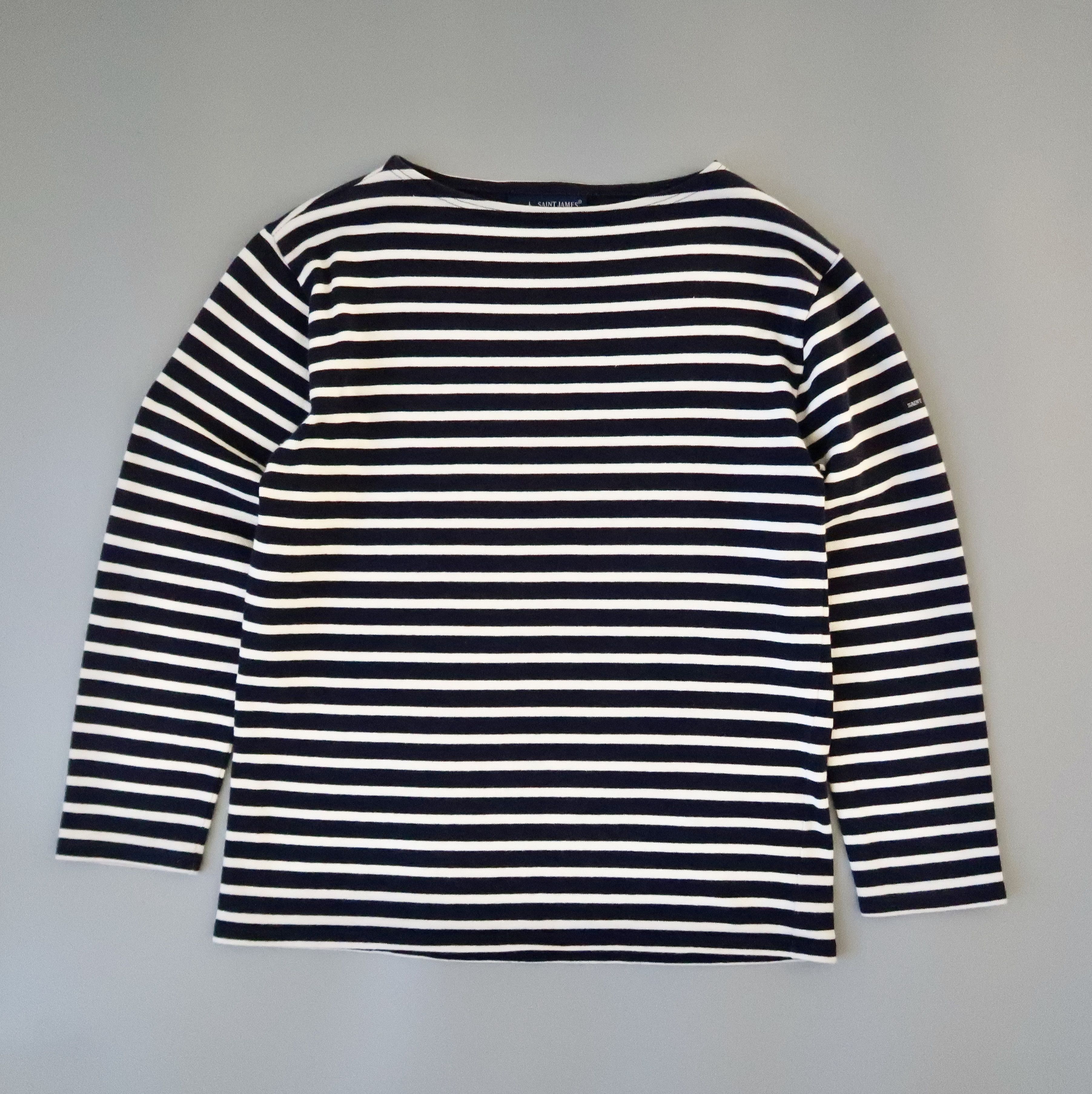 Saint James SAINT JAMES heavyweight cotton striped breton shirt, 3.5 Size US S / EU 44-46 / 1 - 2 Thumbnail