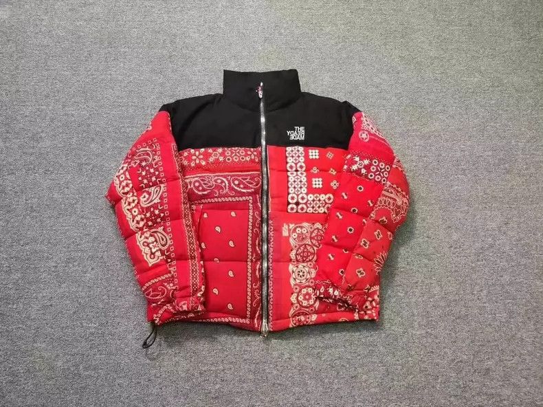 Moncler Genius Red Bandana Print Down Jacket - dmc Size US XS / EU 42 / 0 - 1 Thumbnail