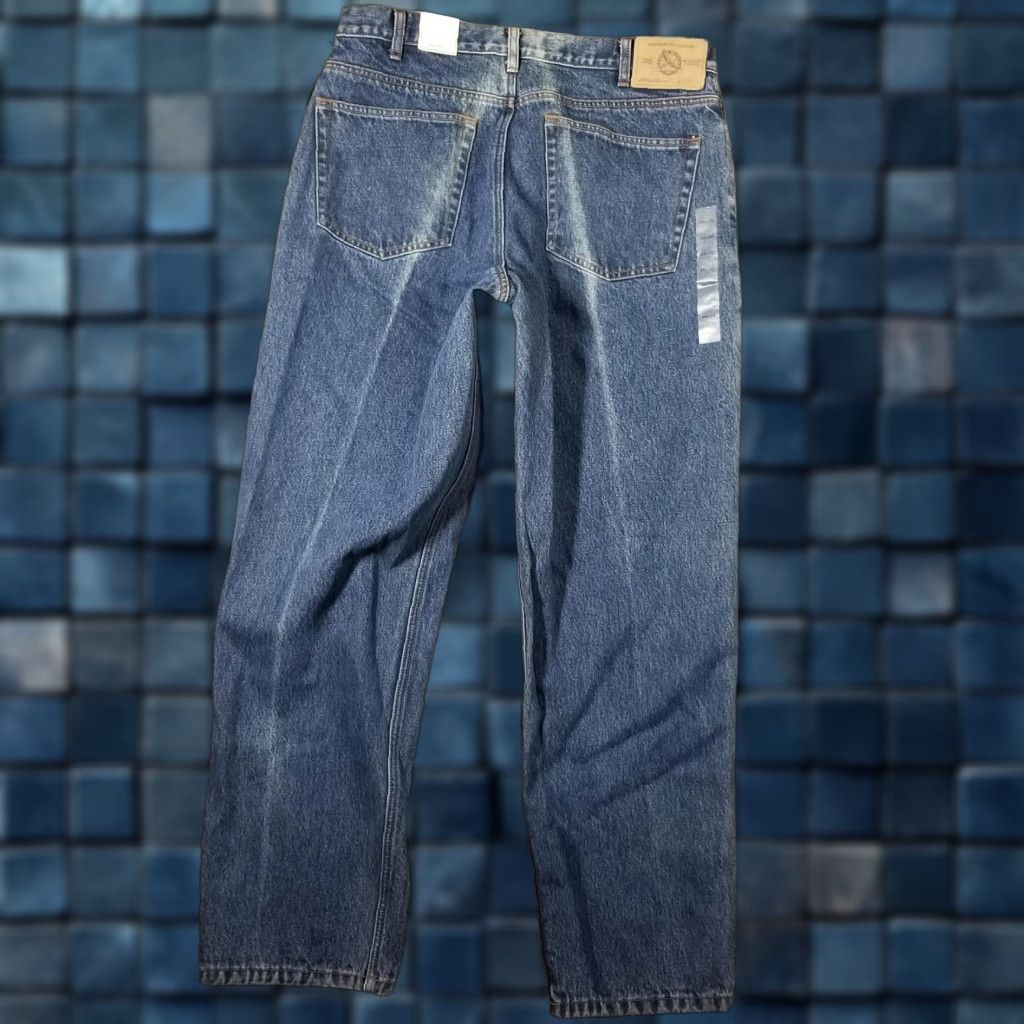 Eddie Bauer EDDIE BAUER Jeans Relaxed Fit Flannel Lined Denim 36x32 Blue Stonewashed Grunge Mens Size US 36 / EU 52 - 1 Thumbnail