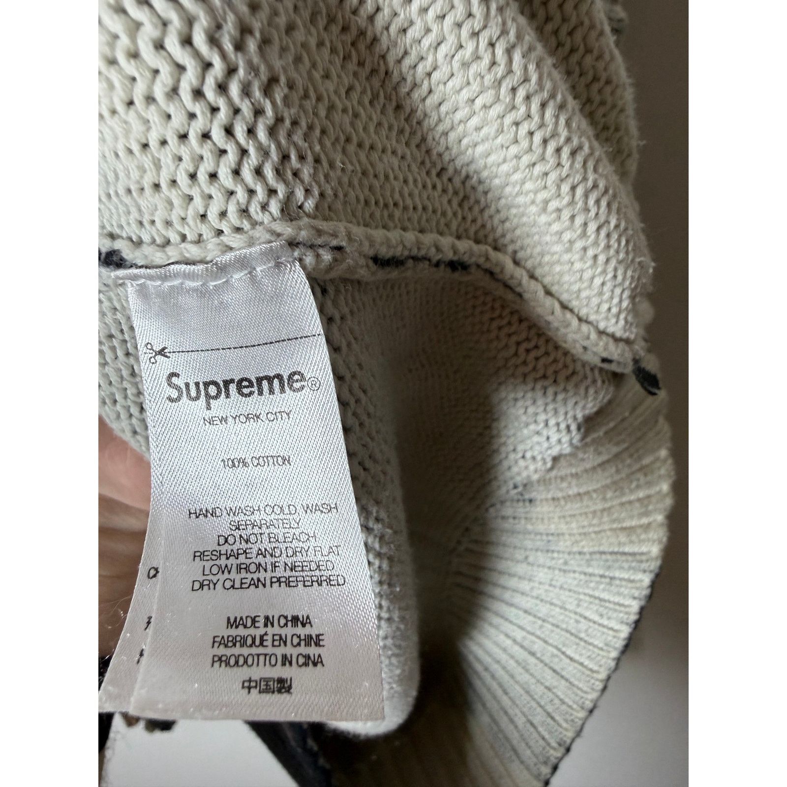 Supreme Supreme x Nate Lowman Sweater 'Black' Size US S / EU 44-46 / 1 - 6 Thumbnail