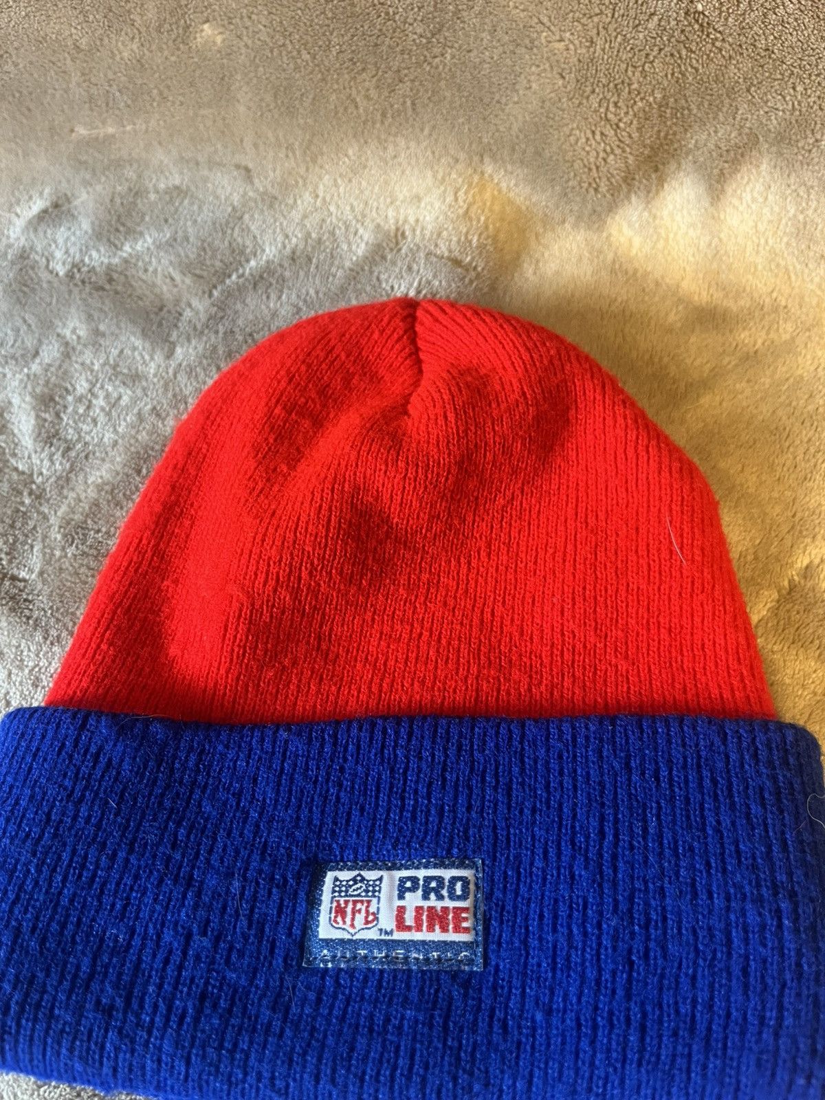 Pro Line Vintage made in USA New England Patriots Winter Knit Beanie Size ONE SIZE - 6 Thumbnail